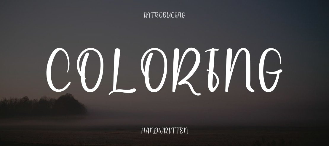 Coloring Font