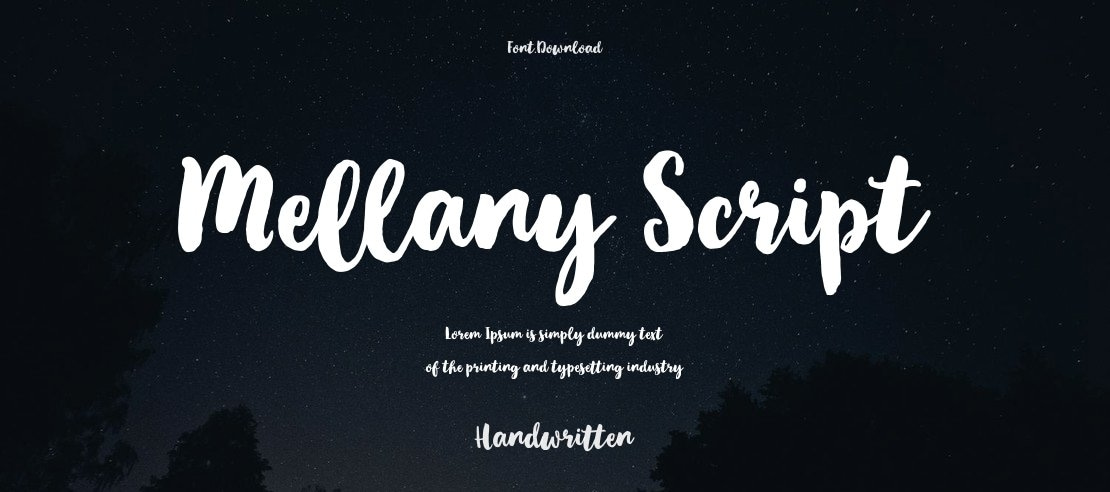 Mellany Script Font