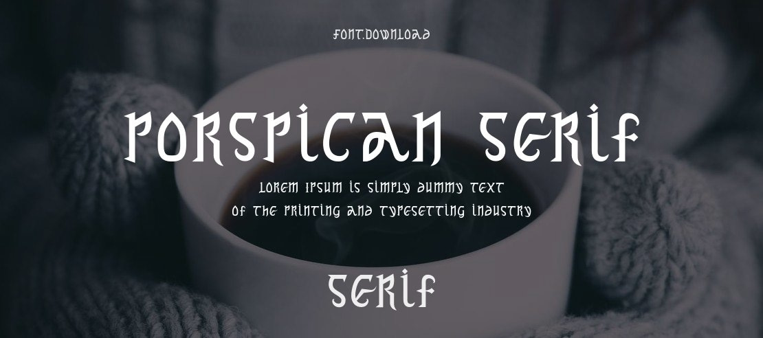 Porspican Serif Font