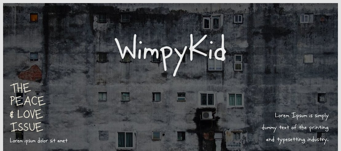 WimpyKid Font Family