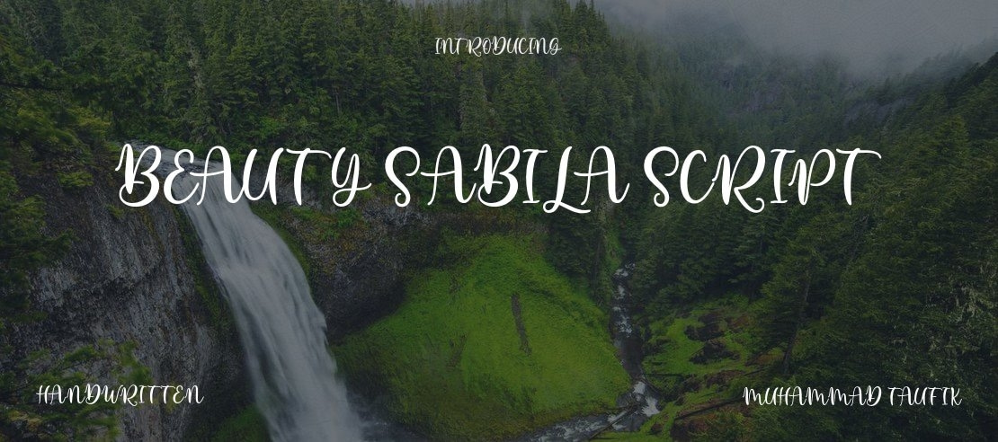 Beauty Sabila Script Font Family