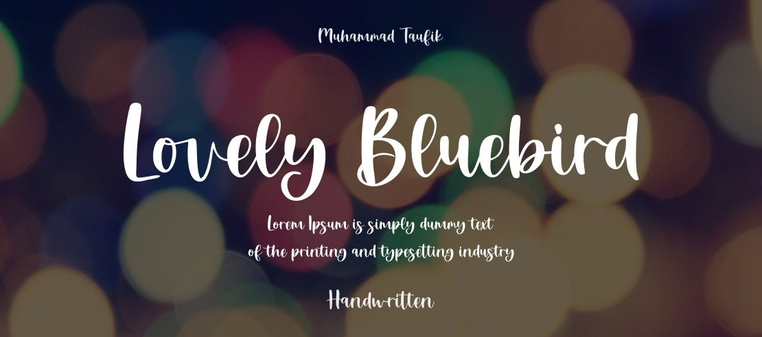 Lovely Bluebird Font Family