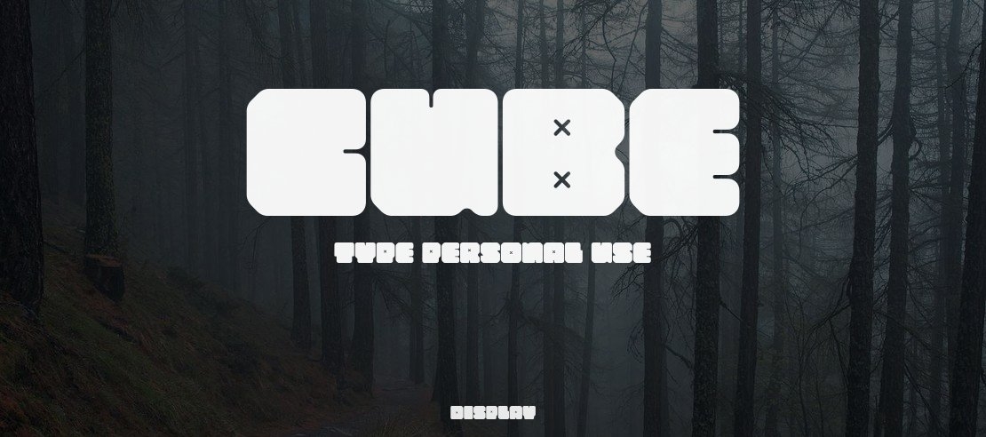 CUBE TYPE PERSONAL USE Font