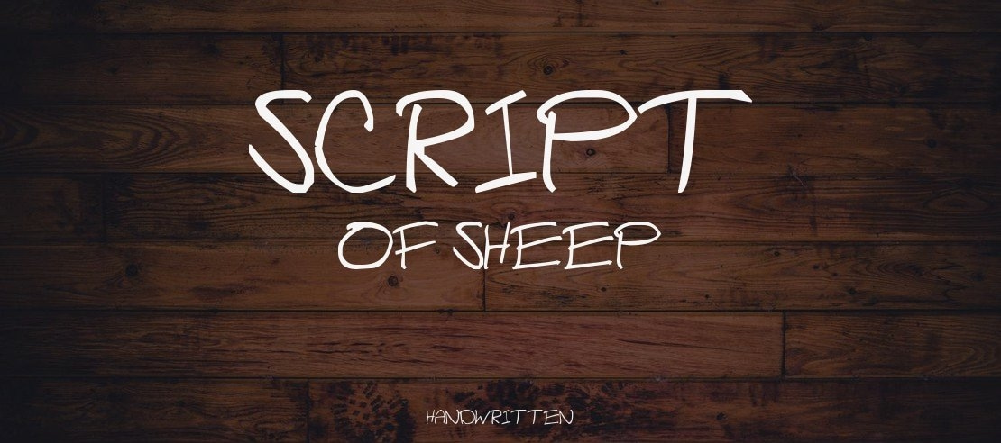 Script of Sheep Font