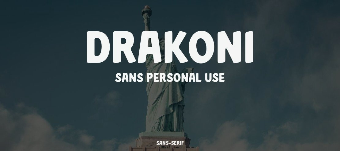 Drakoni Sans PERSONAL USE Font