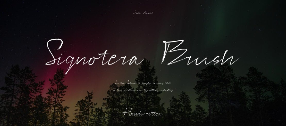 Signotera Brush Font