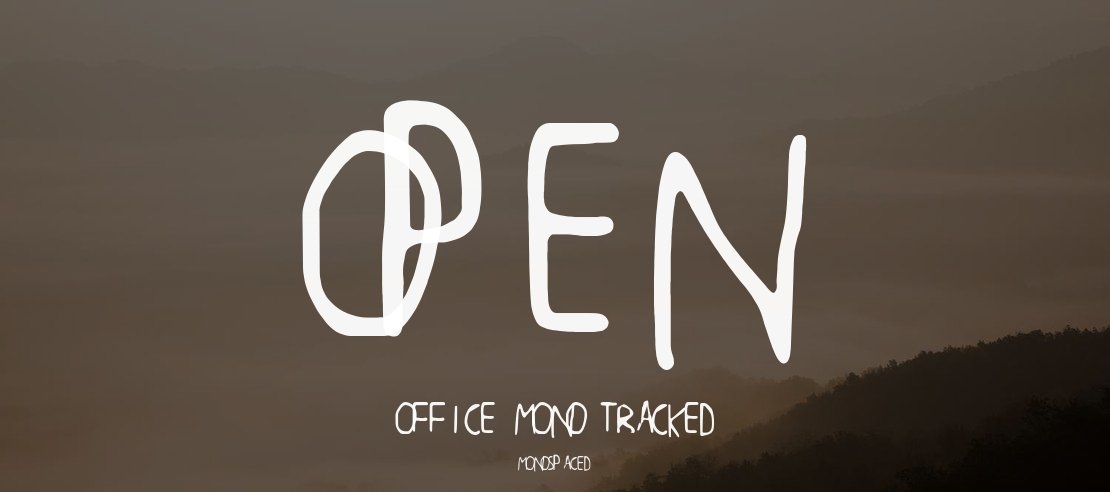 Open Office Mono Tracked 2 Font