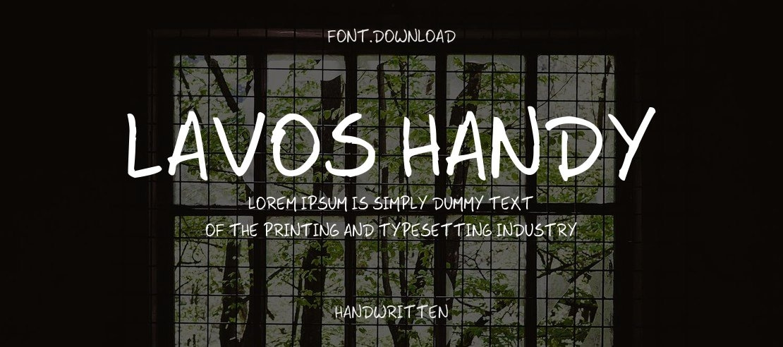 Lavos Handy Font