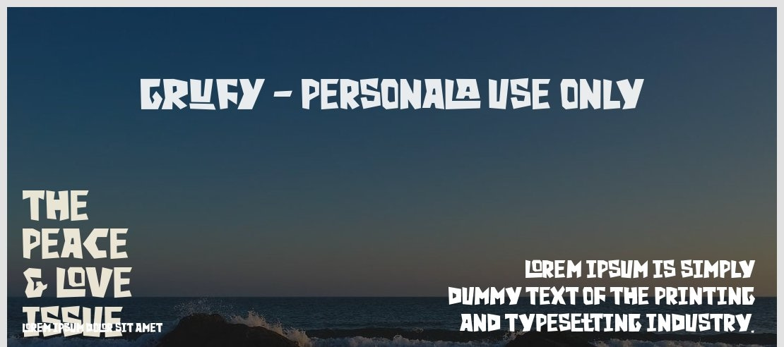 Grufy - Personala use only Font