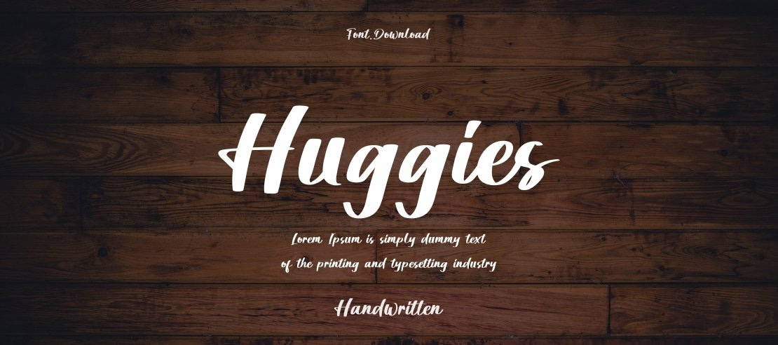 Huggies Font