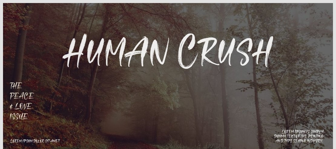 Human Crush Font