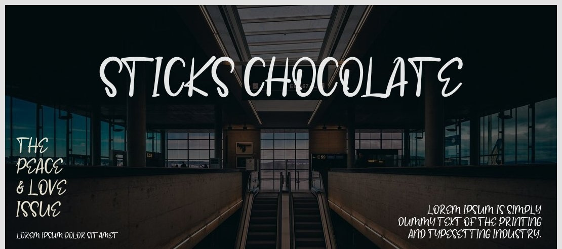 Sticks Chocolate Font