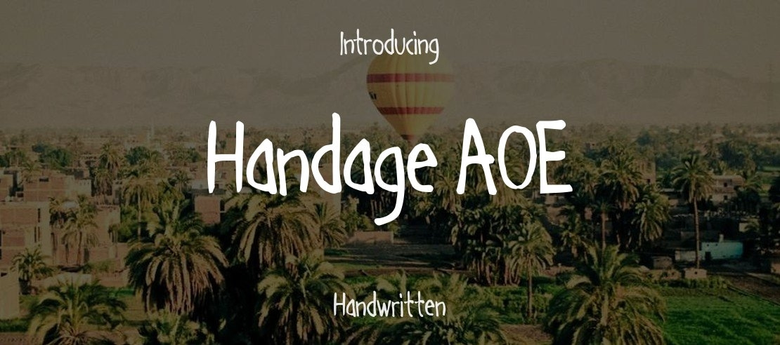 Handage AOE Font Family