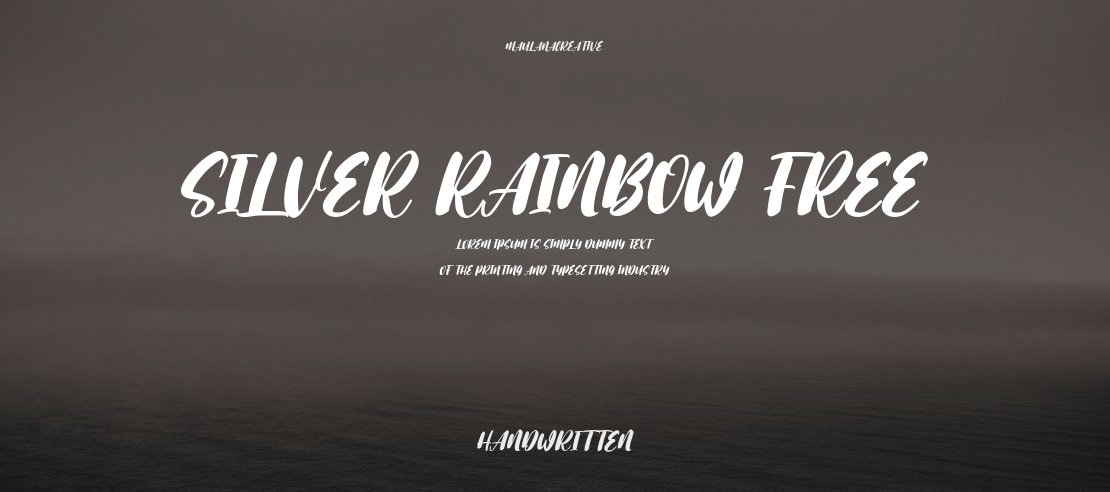 Silver Rainbow Free Font