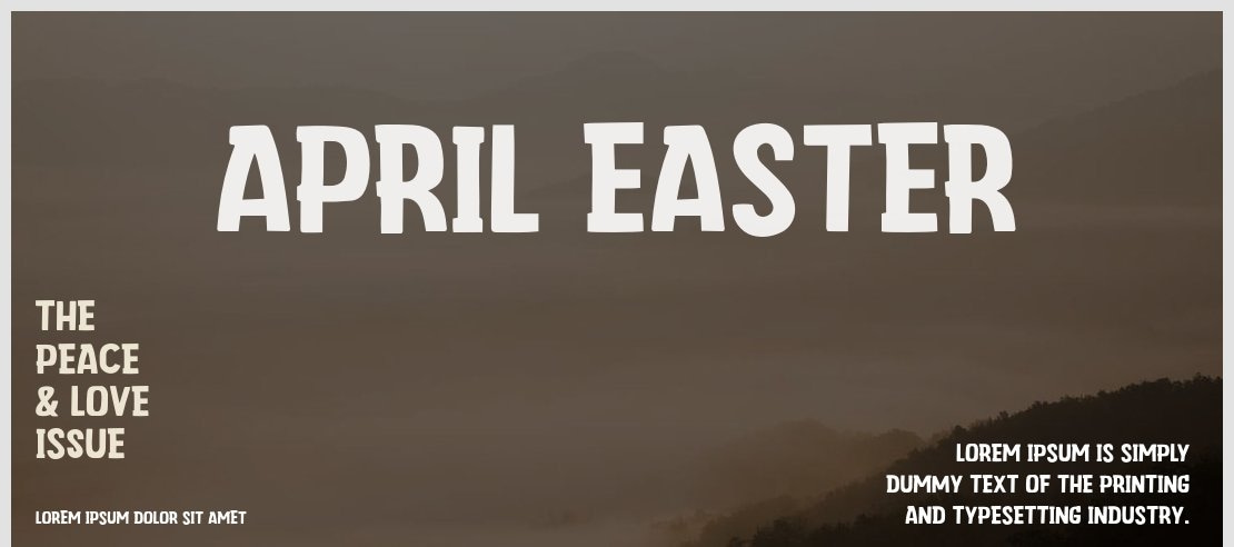 April Easter Font