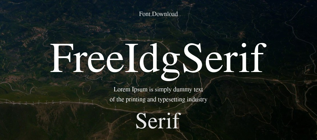 FreeIdgSerif Font