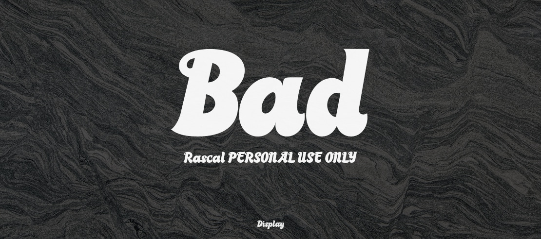 Bad Rascal PERSONAL USE ONLY Font