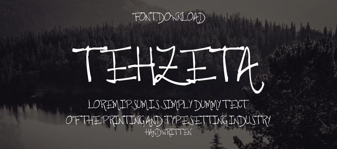 Tehzeta Font