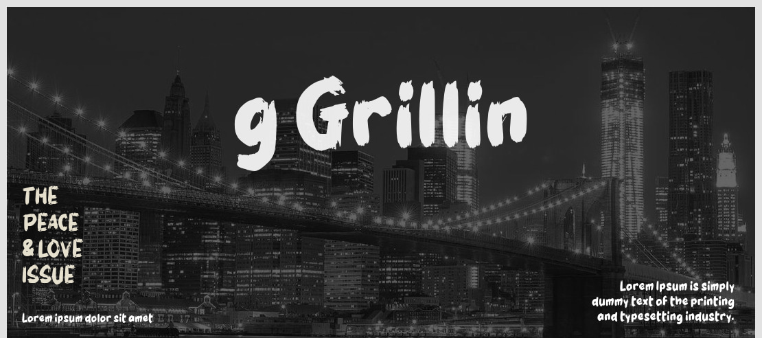 g Grillin Font