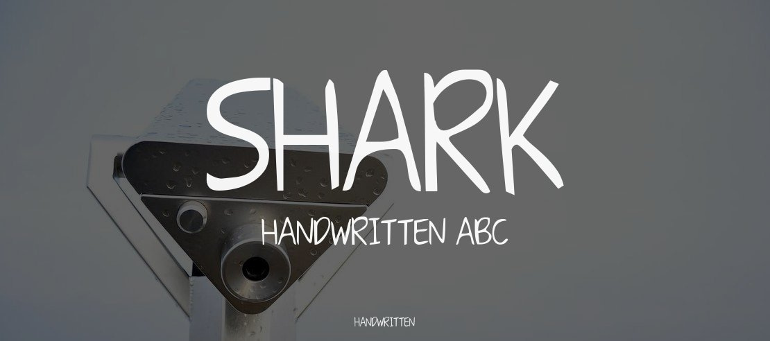 Shark HandWritten ABC Font
