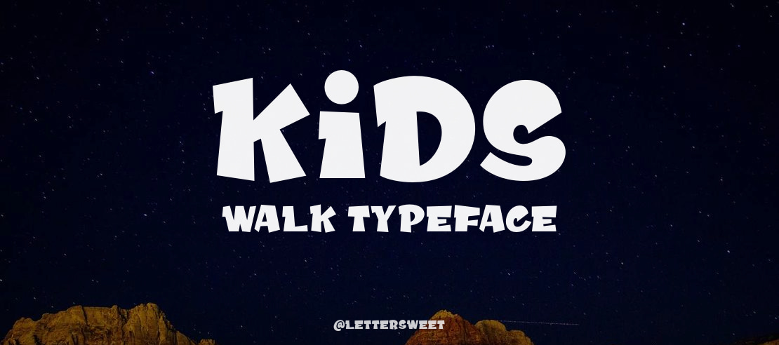 Kids Walk Font