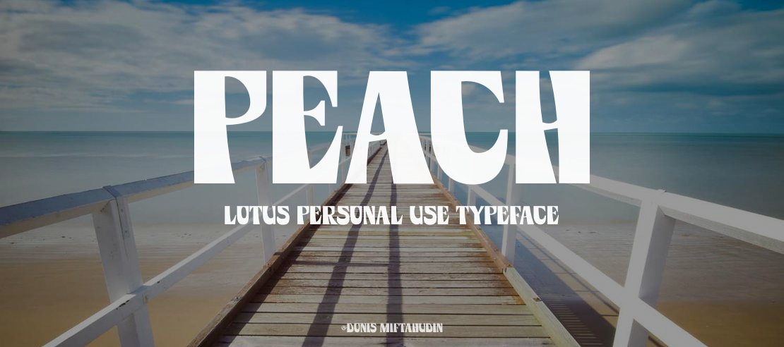 Peach Lotus Personal Use Font