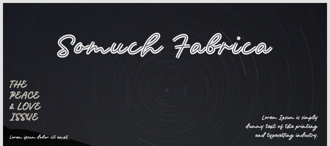 Somuch Fabrica Font