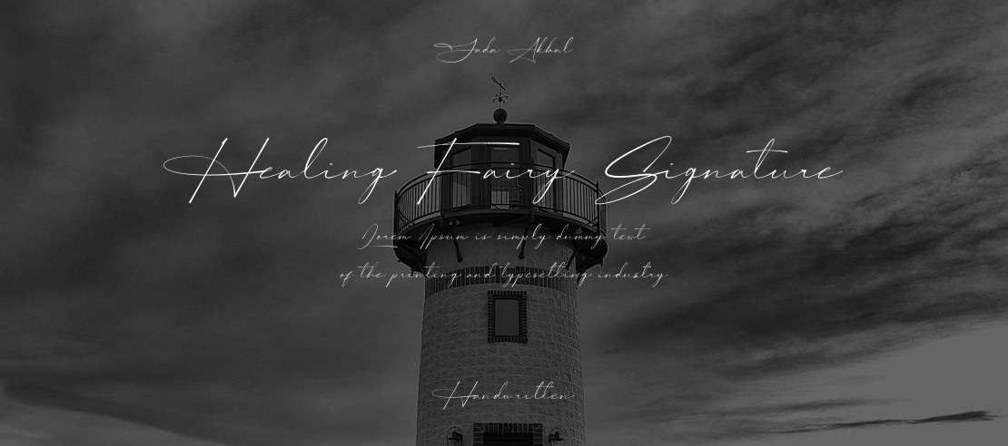 Healing Fairy Signature Font