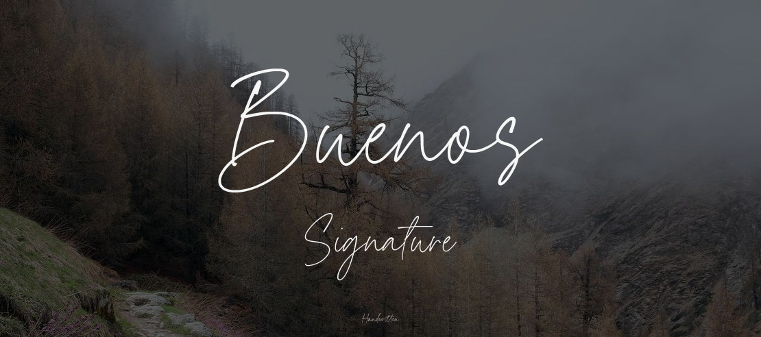 Buenos Signature Font