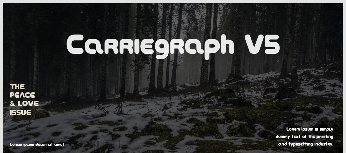 Carriegraph V5 Font