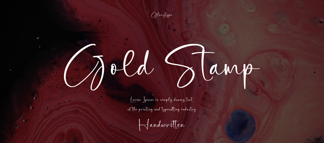 Gold Stamp Font