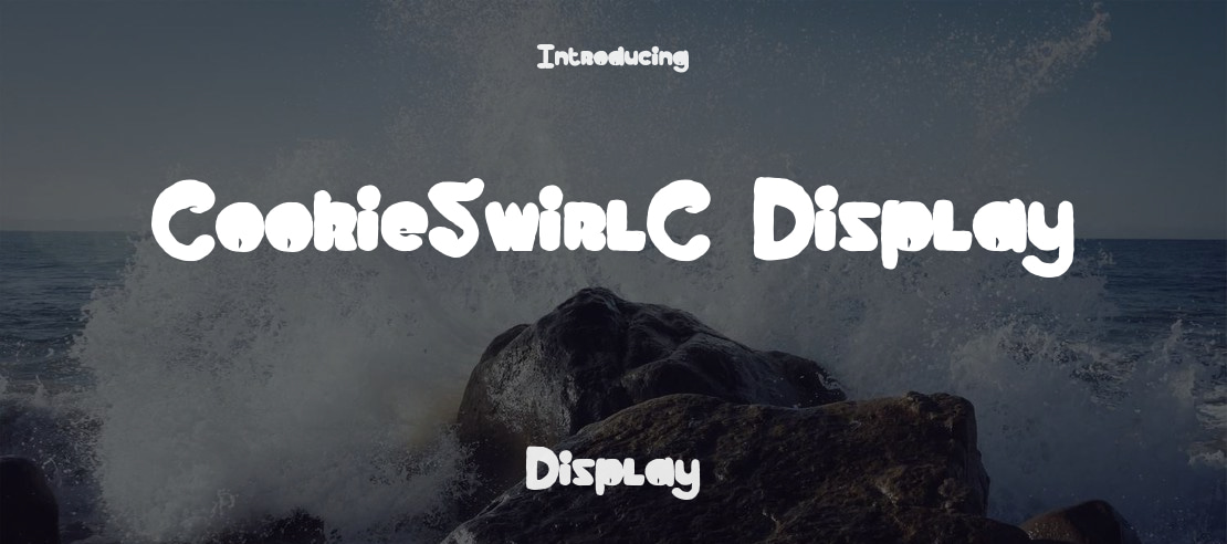 CookieSwirlC Display Font