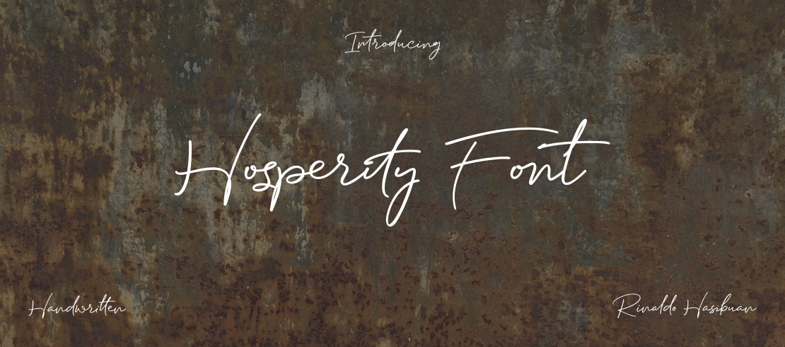 Hosperity Font