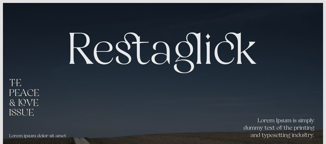 Restaglick Font