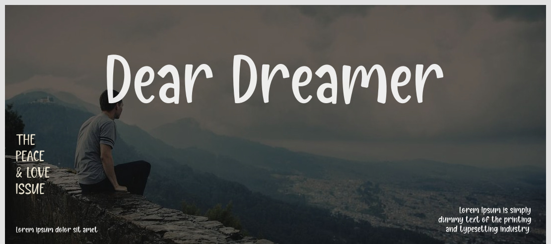 Dear Dreamer Font