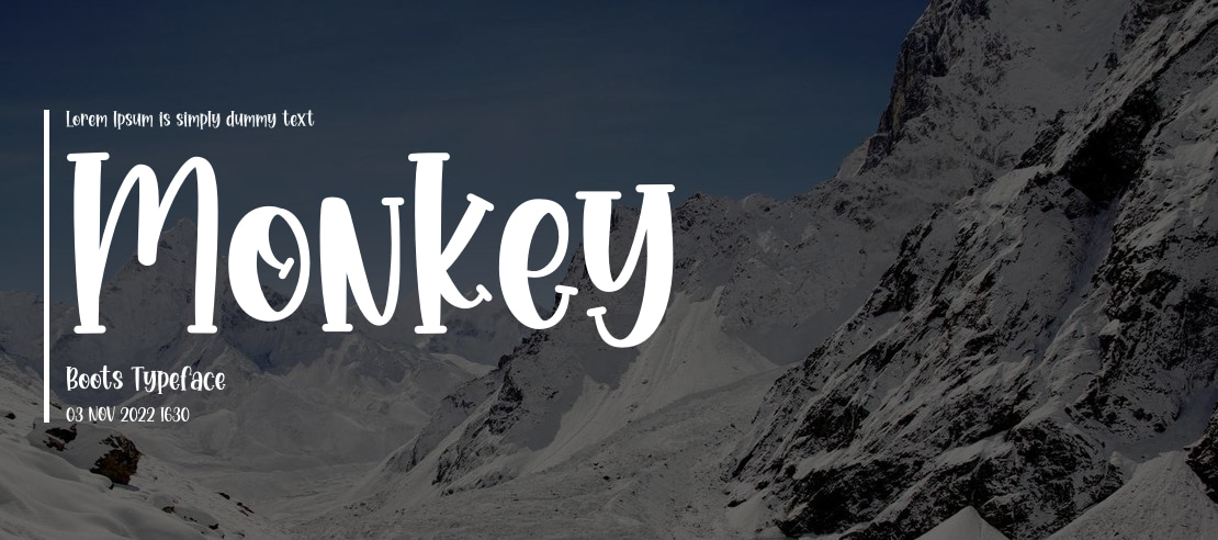 Monkey Boots Font