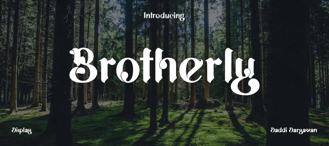 Brotherly Font