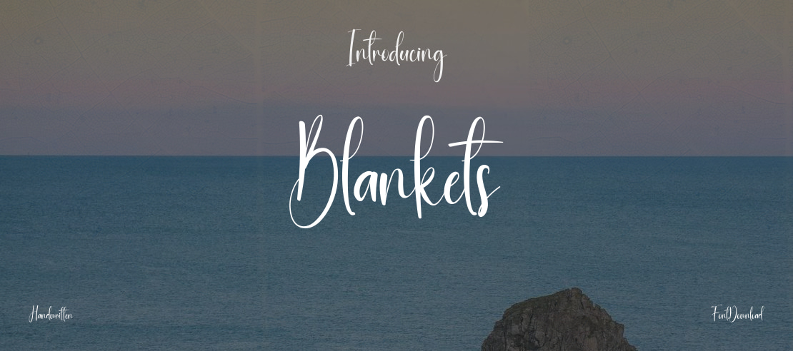 Blankets Font