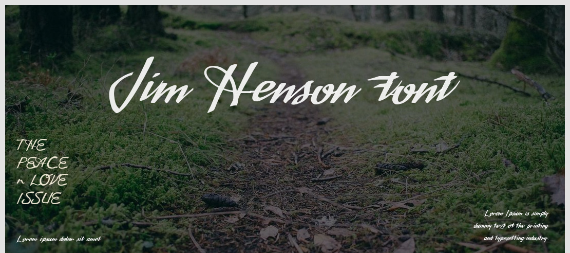 Jim Henson font