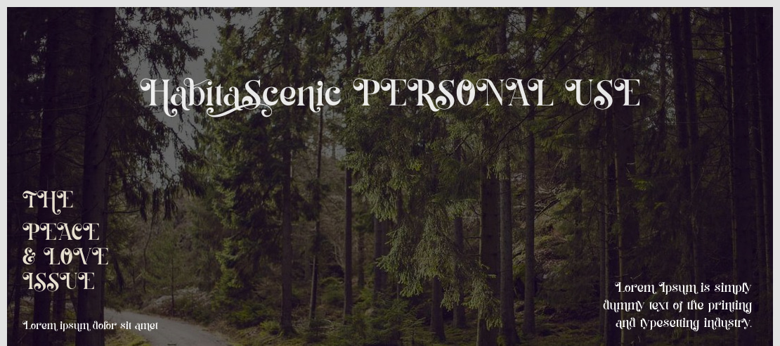 Habita Scenic PERSONAL USE Font