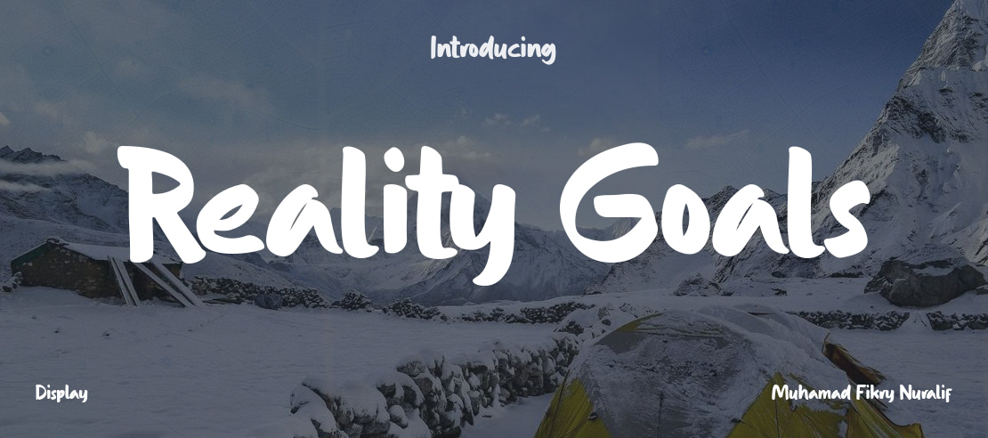 Reality Goals Font