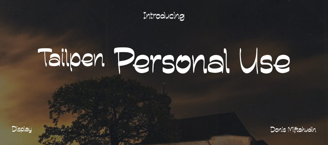 Tailpen Personal Use Font