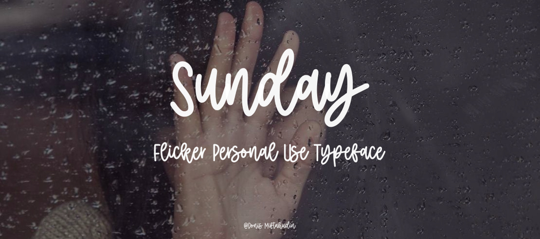 Sunday Flicker Personal Use Font