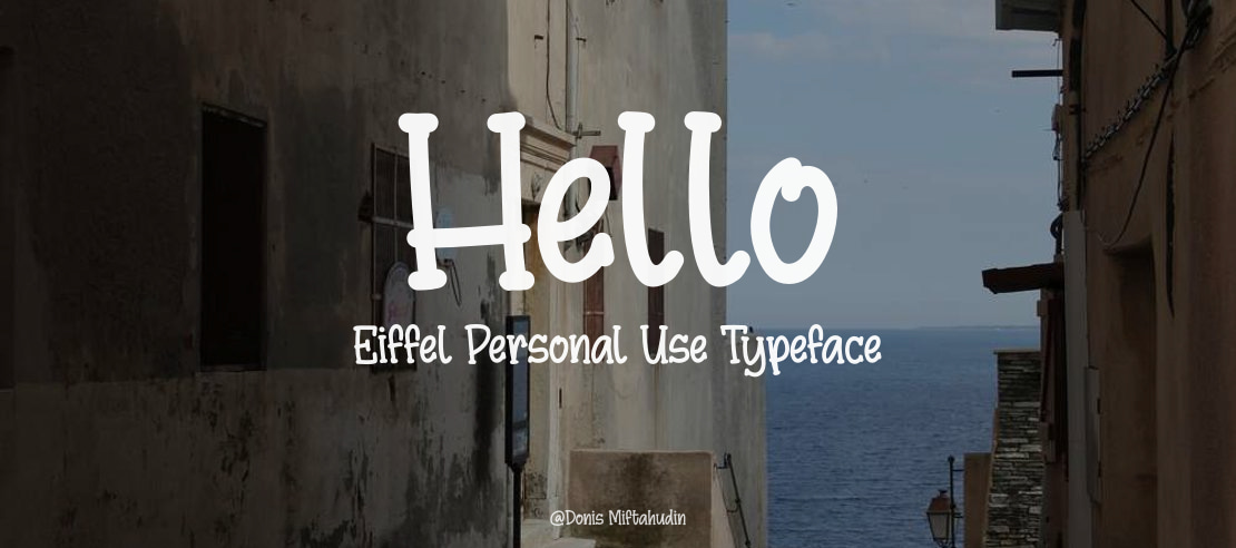 Hello Eiffel Personal Use Font