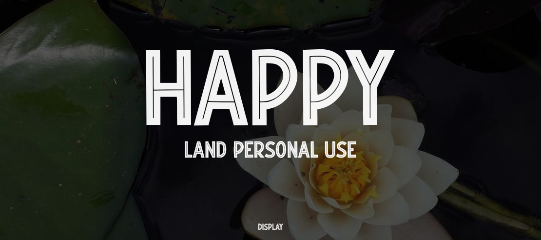 Happy Land Personal Use Font