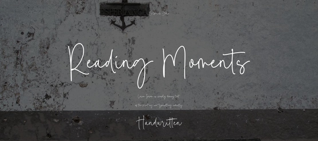 Reading Moments Font