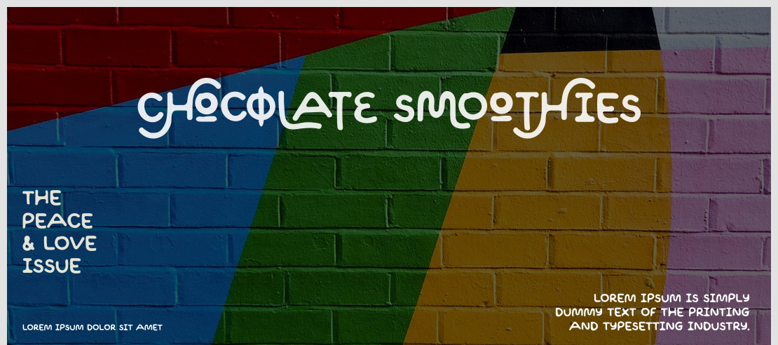 Chocolate Smoothies Font