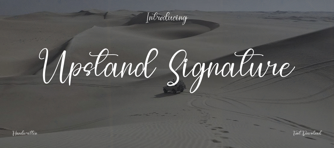 Upstand Signature Font