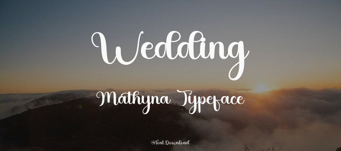 Wedding Mathyna Font