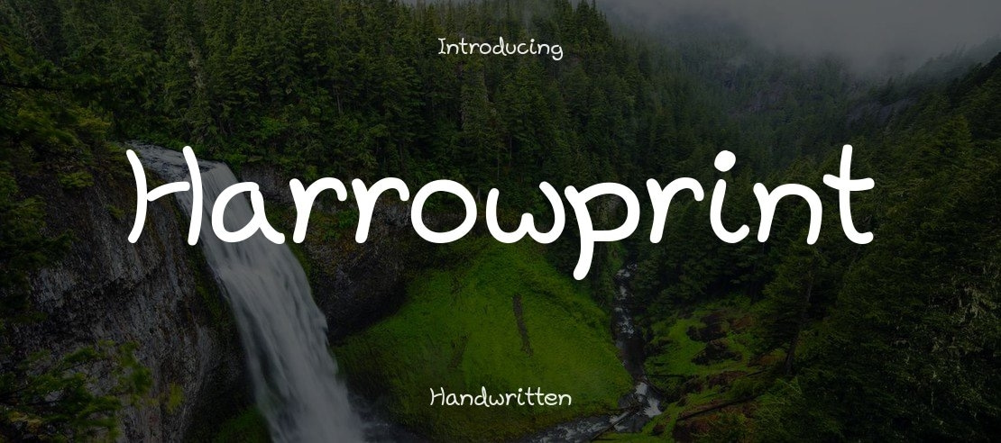 Harrowprint Font